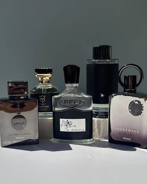 Saents Aventus Clone Kit with five 2ml fragrance decants