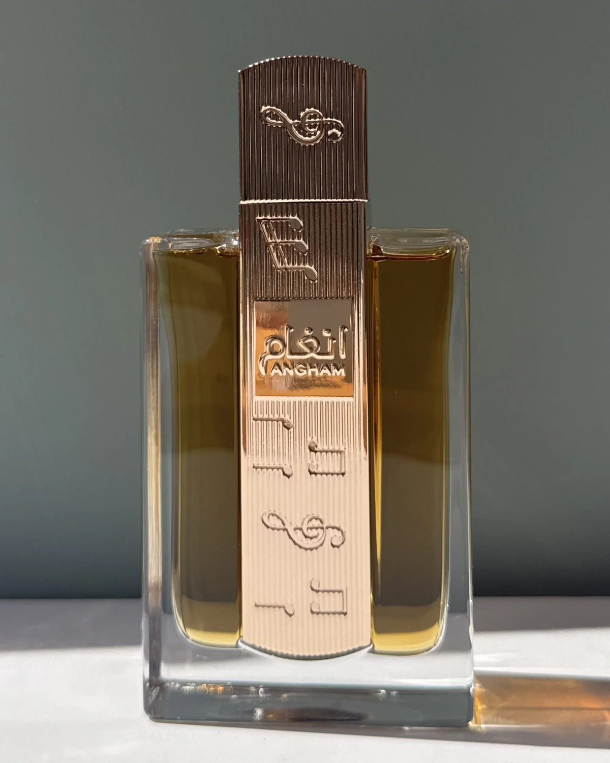 Lattafa Angham fragrance decant bottle